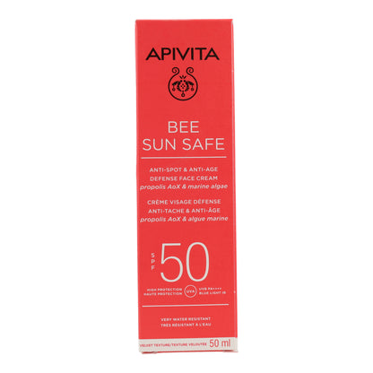 Crema solare anti-macchie SPF50 Apivita 50 ml