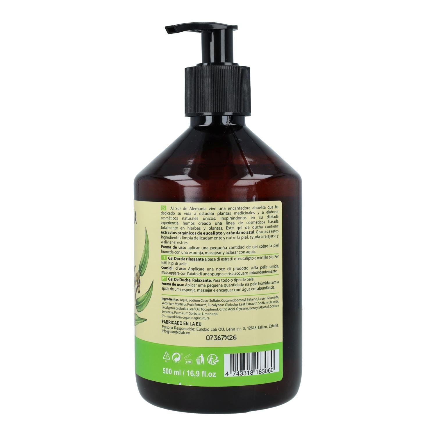 Pack 2x Gel ducha relajante todo tipo de pieles Oma Gertrude 500 ml
