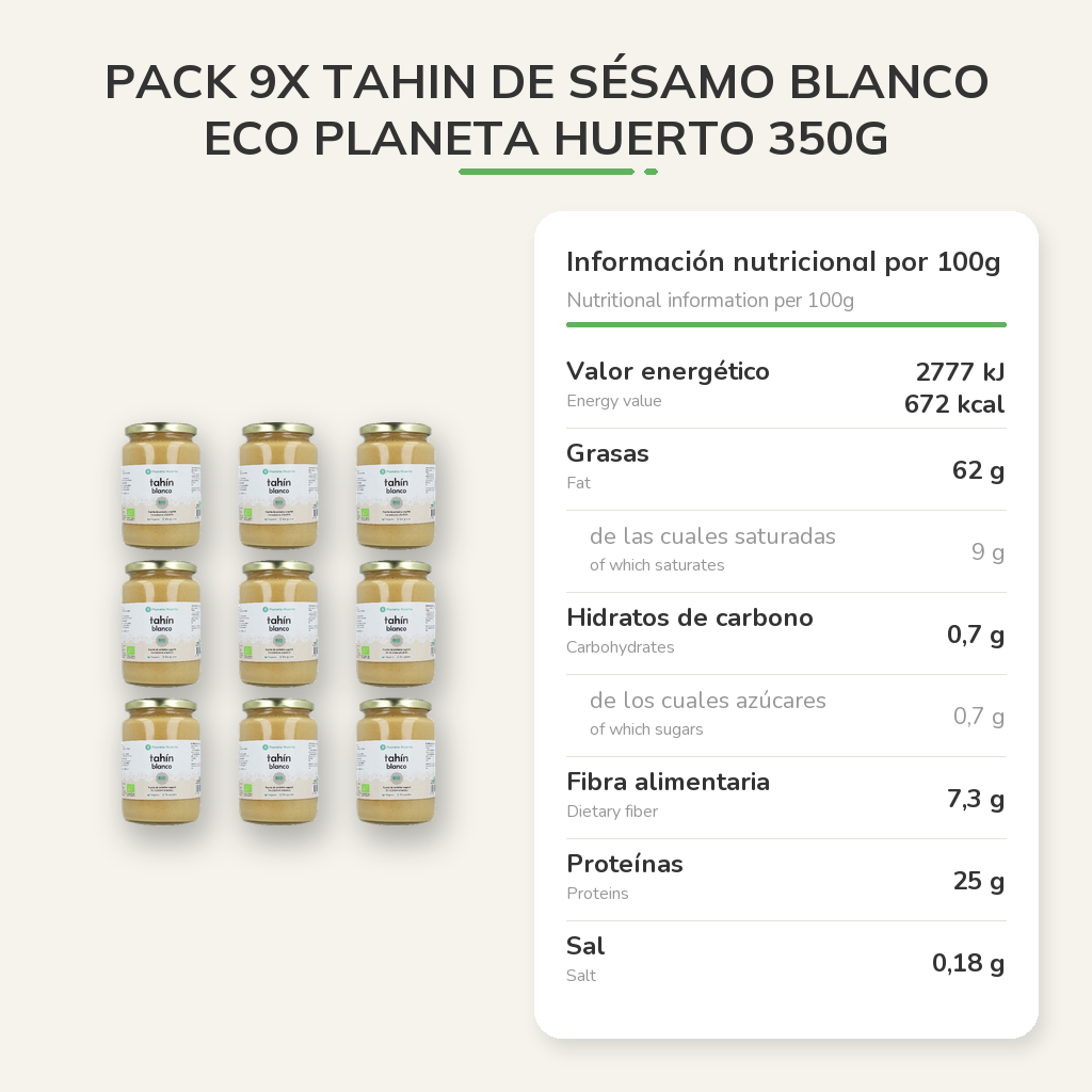 Información nutricional