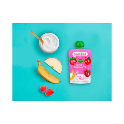 Pack 2x Pouche Yogur y Frambuesa ECO Smileat 100 g