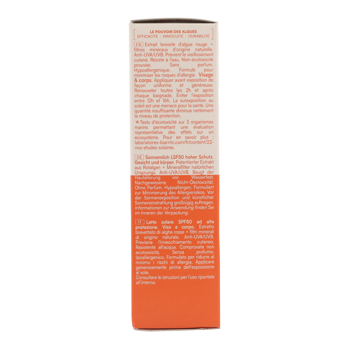 Lozione solare per il corpo SPF 50 Laboratorios Biarritz 100 ml