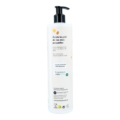 Pack Infantil Caléndula y Almendra: gel y champú + crema hidratante  Planeta Huerto