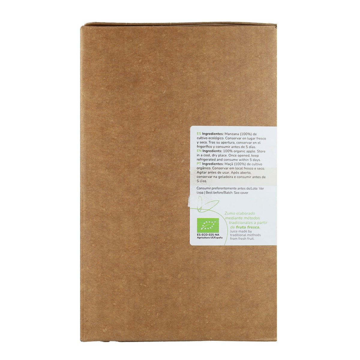 Zumo de Manzana 100% fruta exprimida Eco Bag in Box Planeta Huerto 3 L