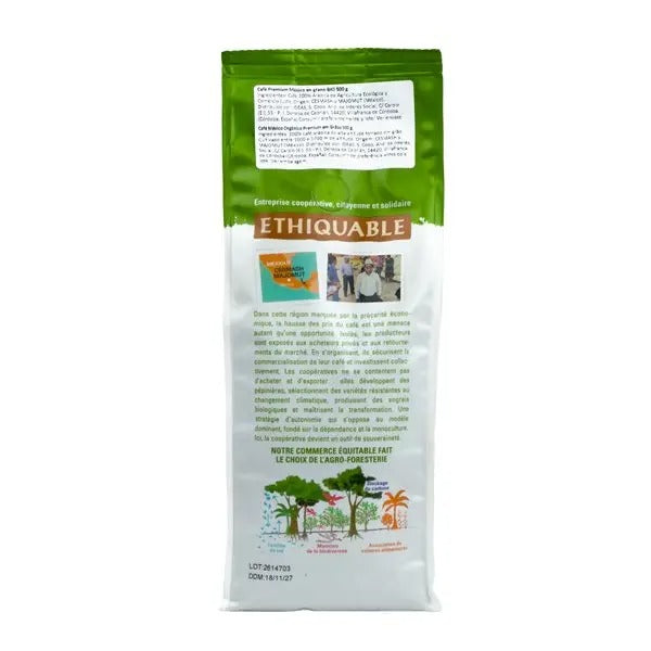 Caffè Premium in grani Congo 100% Arabica di alta qualità BIO 500 g