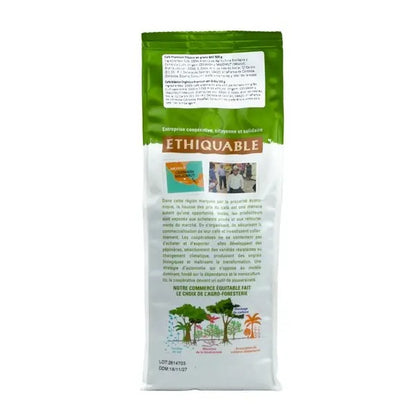 Caffè Premium in grani Congo 100% Arabica di alta qualità BIO 500 g