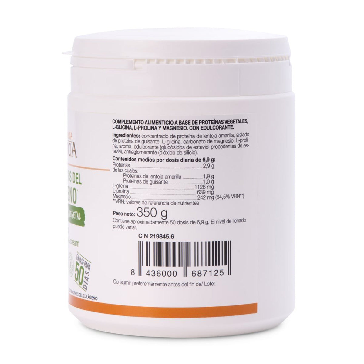 Aminoácidos de colágeno Sabor Cookies & Cream, Ana María La Justicia, 350 g en Polvo