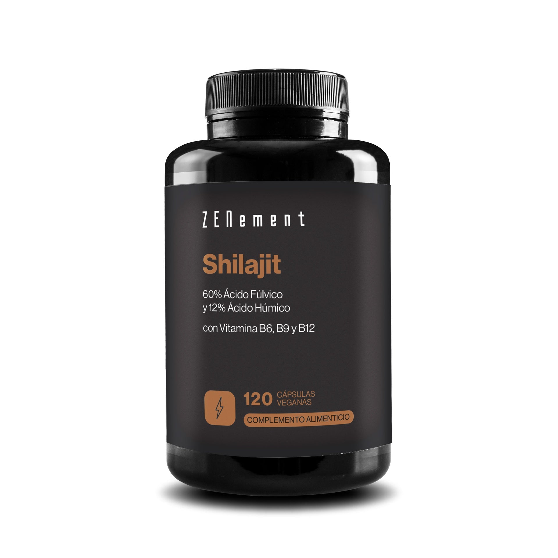 Shilajit  con Vitamina B6, B9 y B12  Zenement 120 Cápsulas