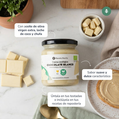 Crema vegana al cioccolato bianco ECO Planeta Huerto 230 g