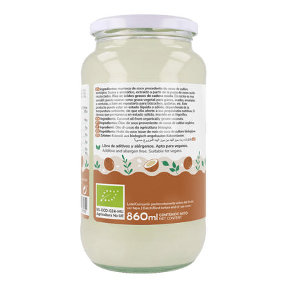 Olio di cocco vergine ECO Planeta Huerto 1L
