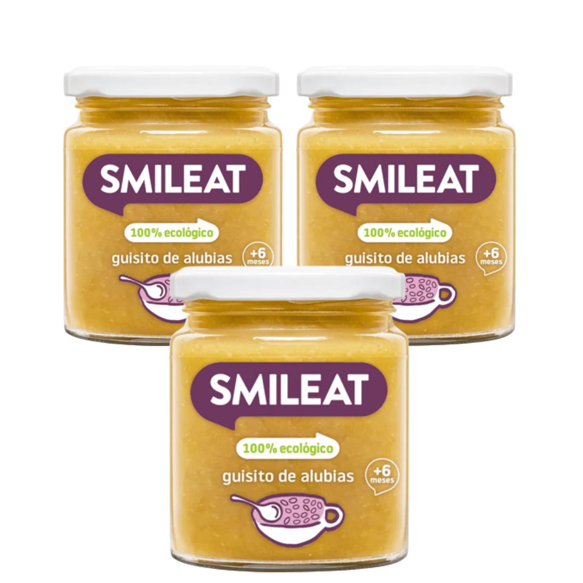 PROMO 3x Tarrito BIO Guisito de alubias Smileat 230g