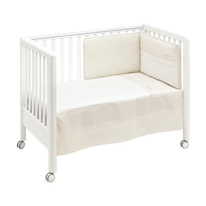 Juego de colcha + protector para cuna Star 60x120 cm. Beige