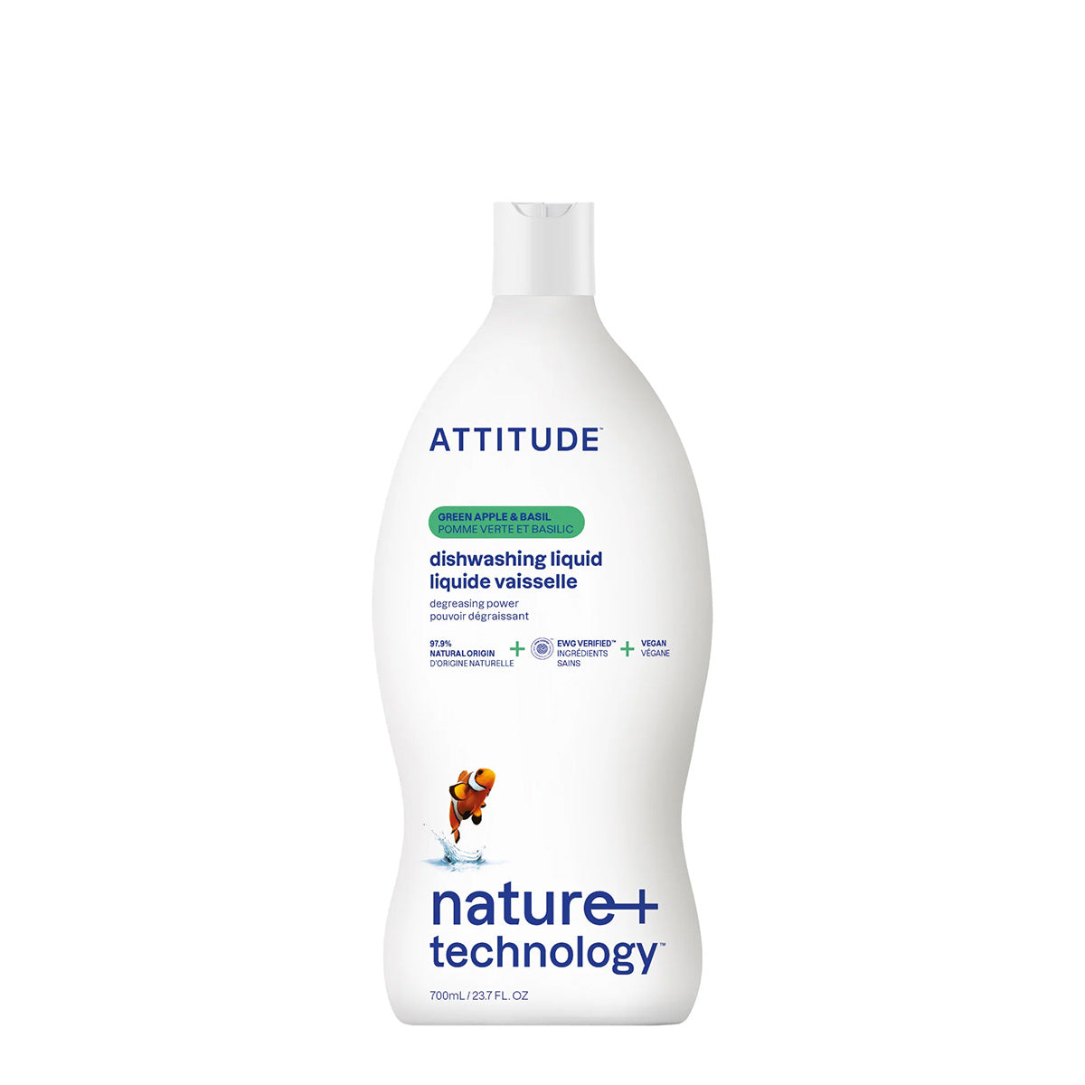 Lavavajillas Manzana y Albahaca Attitude 700 ml