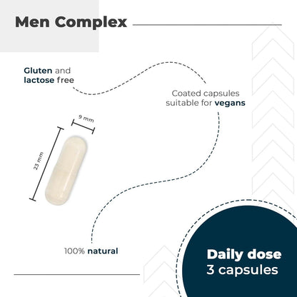 Men Complex con Zinc + Maca y Ginko Biloba Nutralie 90 cápsulas