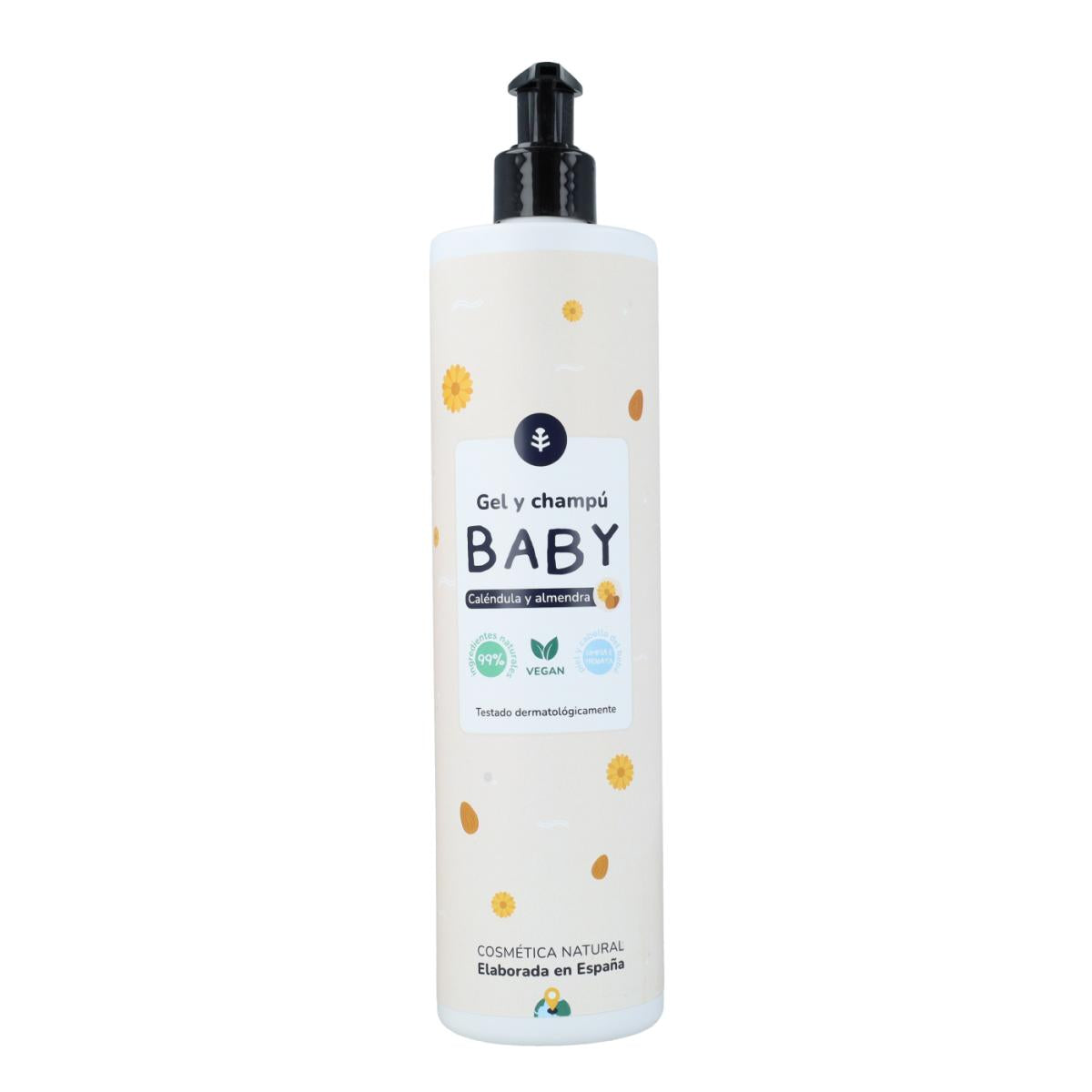 Pack Infantil Caléndula y Almendra: gel y champú + crema hidratante  Planeta Huerto