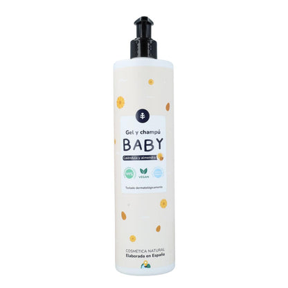 Pack Infantil Caléndula y Almendra: gel y champú + crema hidratante  Planeta Huerto