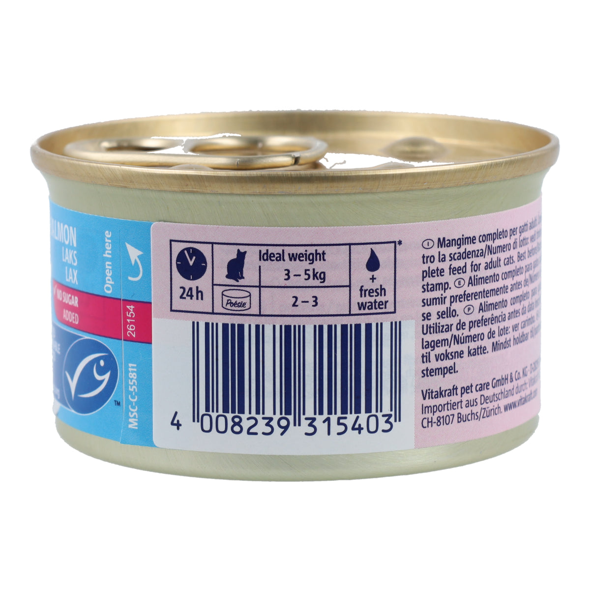 Vitakraft Latita Poésie mousse di salmone 85 g cibo umido per gatti