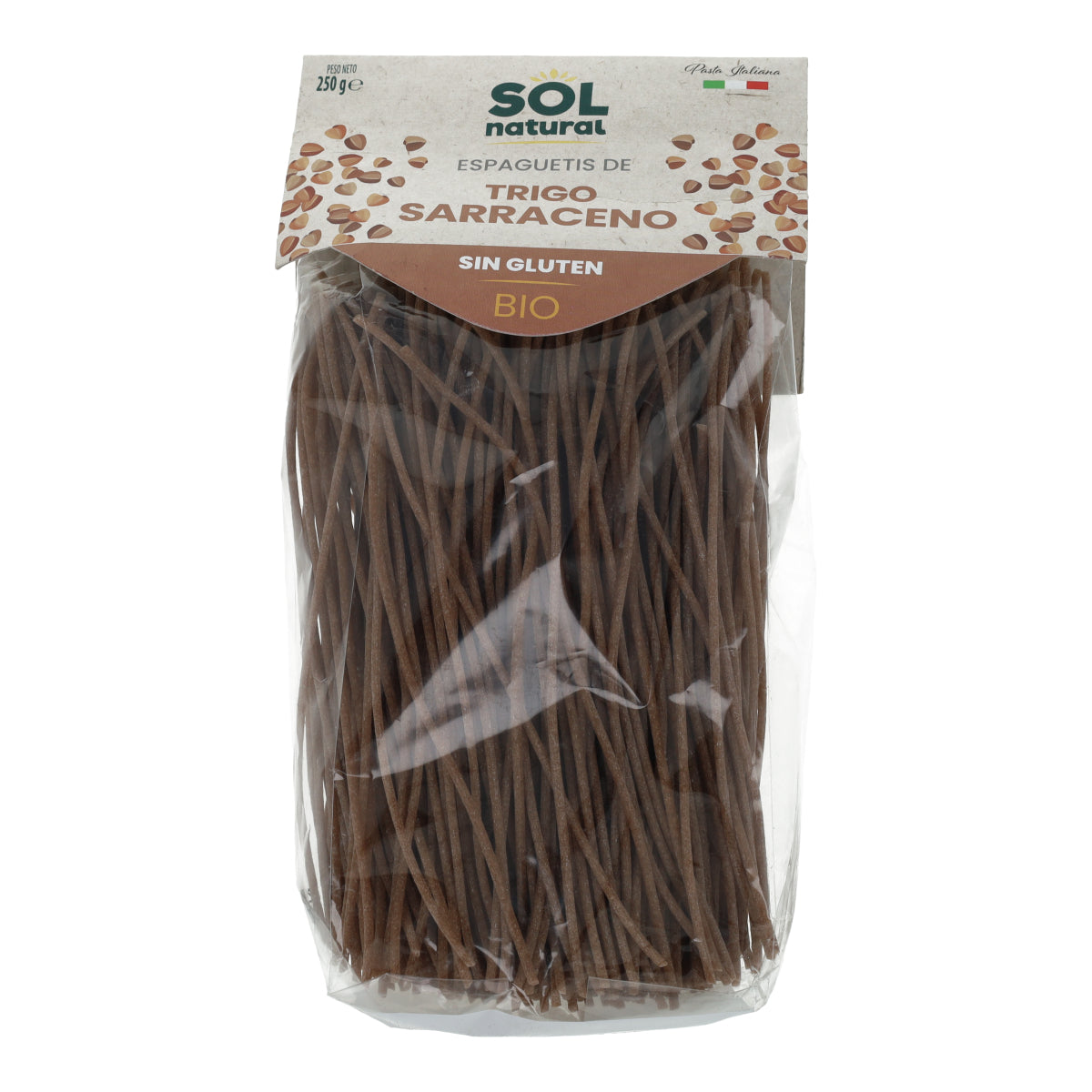 Spaghetti di grano saraceno senza glutine bio Sol Natural 250 g
