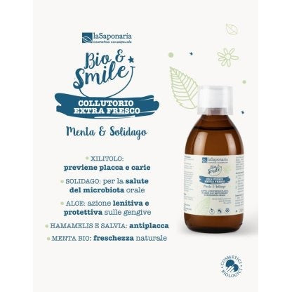 Enguaje bucal Extra fresco con Menta y Solidago 250 g