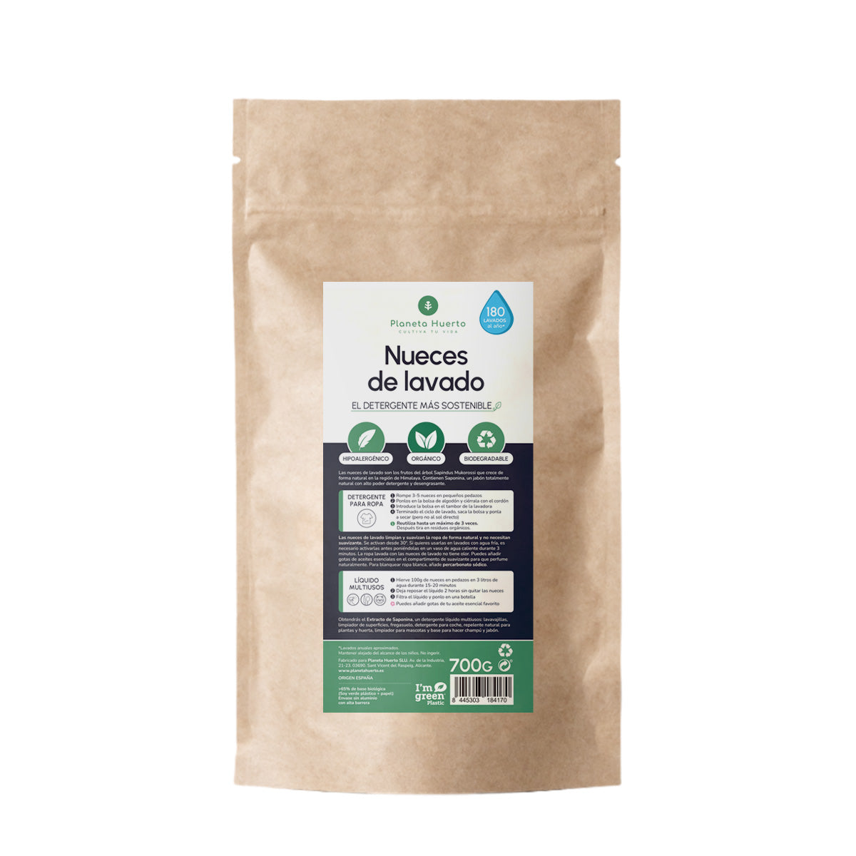 Nueces de Lavado Planeta Huerto 700 gr