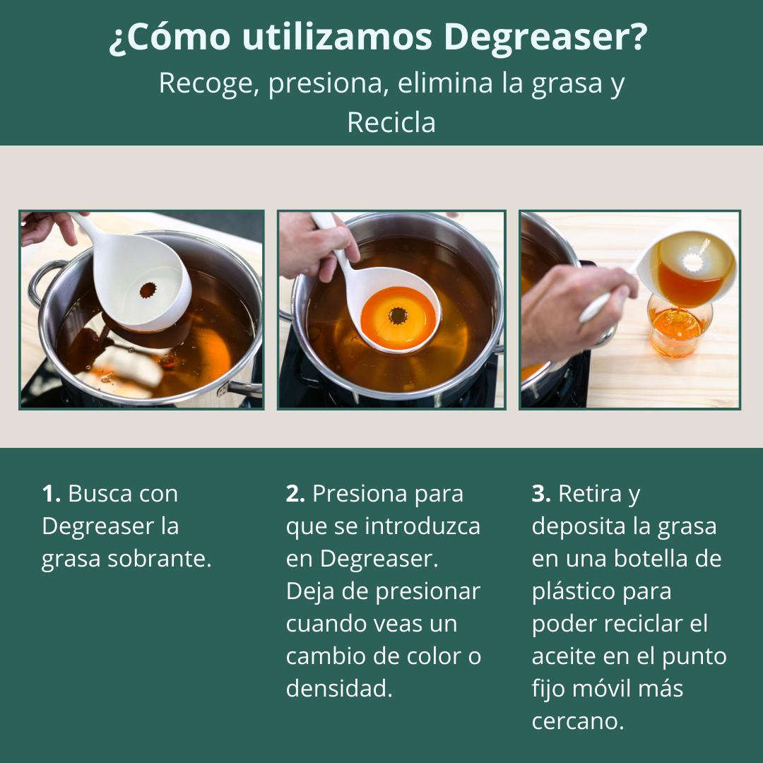 Cuchara desgrasadora Degreaser Tierra naranja