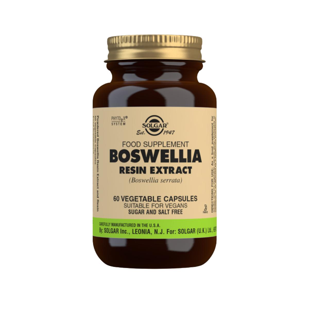 Boswellia extracto de Resina Solgar 60 cápsulas