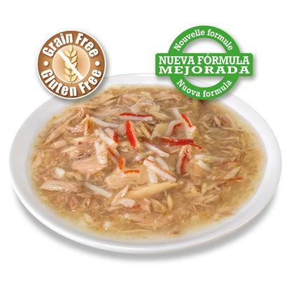 Atún blanco y cangrejo en salsa Arquivet 80 g Comida húmeda para gatos