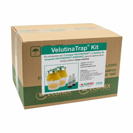 Velutinatrap Kit Atrayente + Trampa para avispa asiática velutina 2 uds