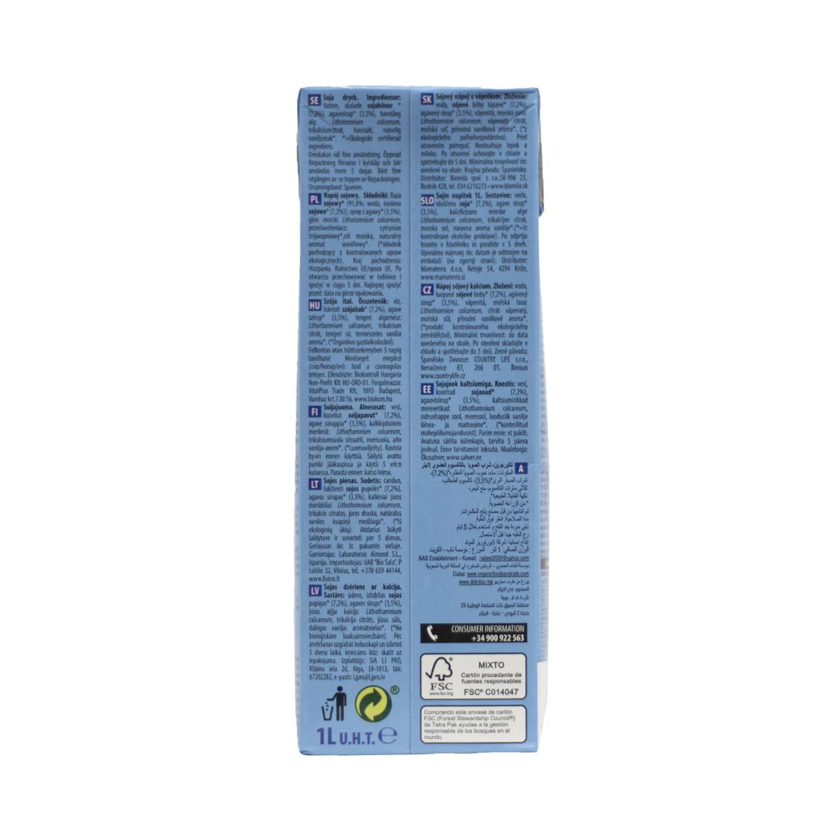 Bebida de Soja con sirope de agave NaturGreen 1 L