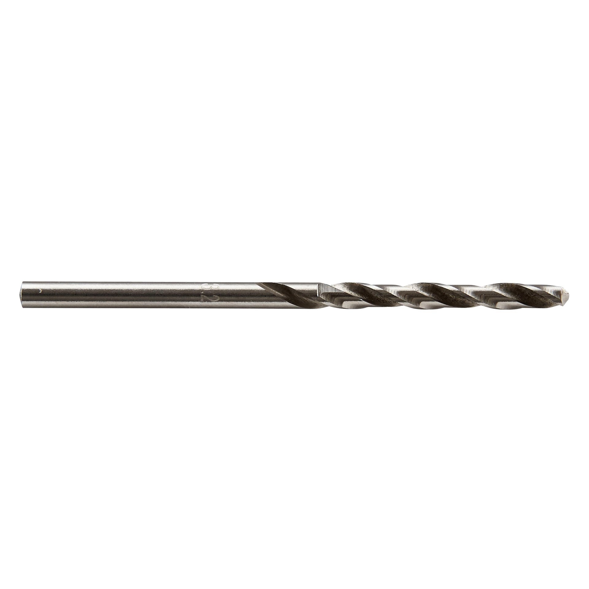 Brocas espirales HSS rectificadas con vástago redondo para metal Wolfcraft Ø 3,1 mm