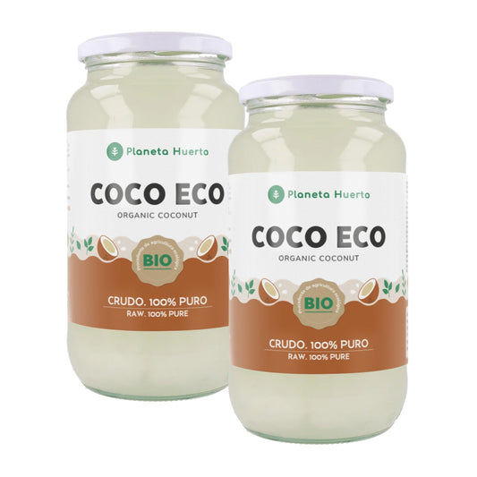 Confezione da 2 oli di cocco ECO Planeta Huerto 860 ml