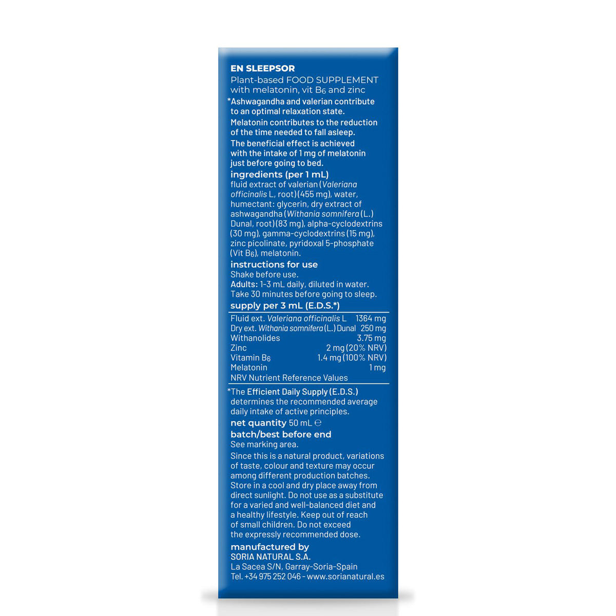 Sleepsor Composor 55, Soria Natural, 50 ml