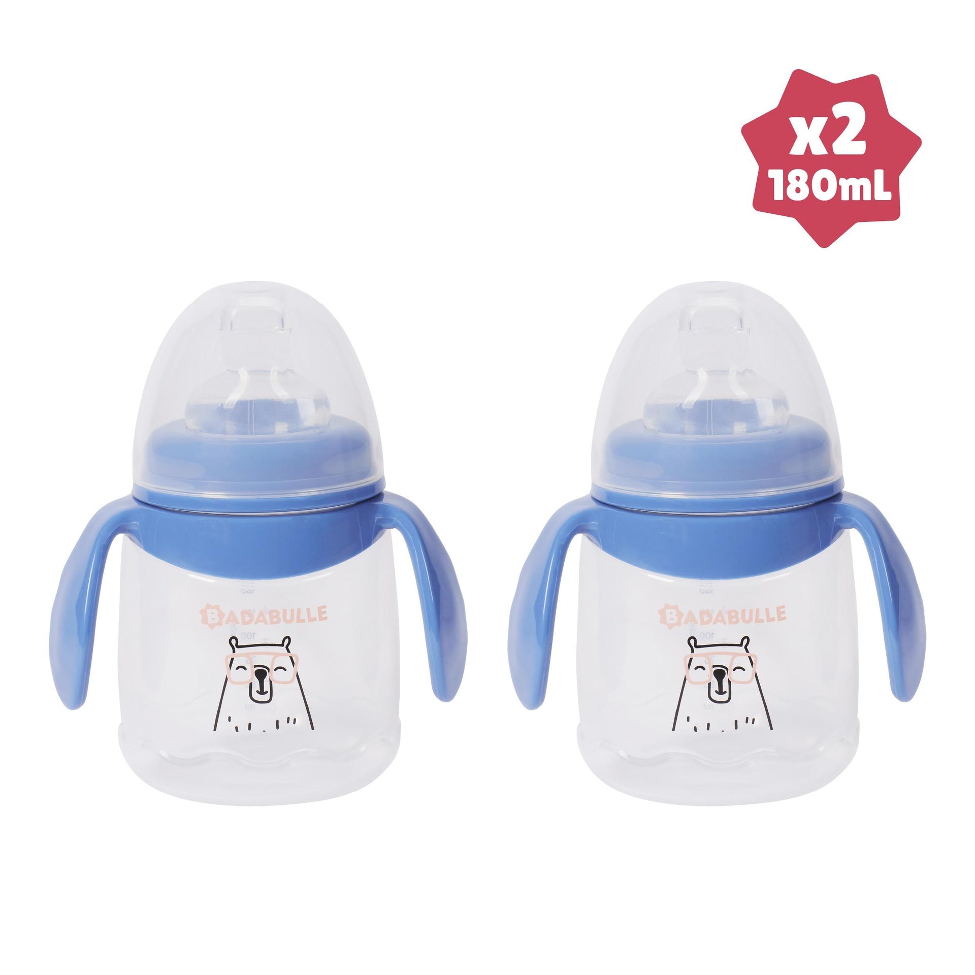 Lote de 2 tazas Antifugas Badabulle