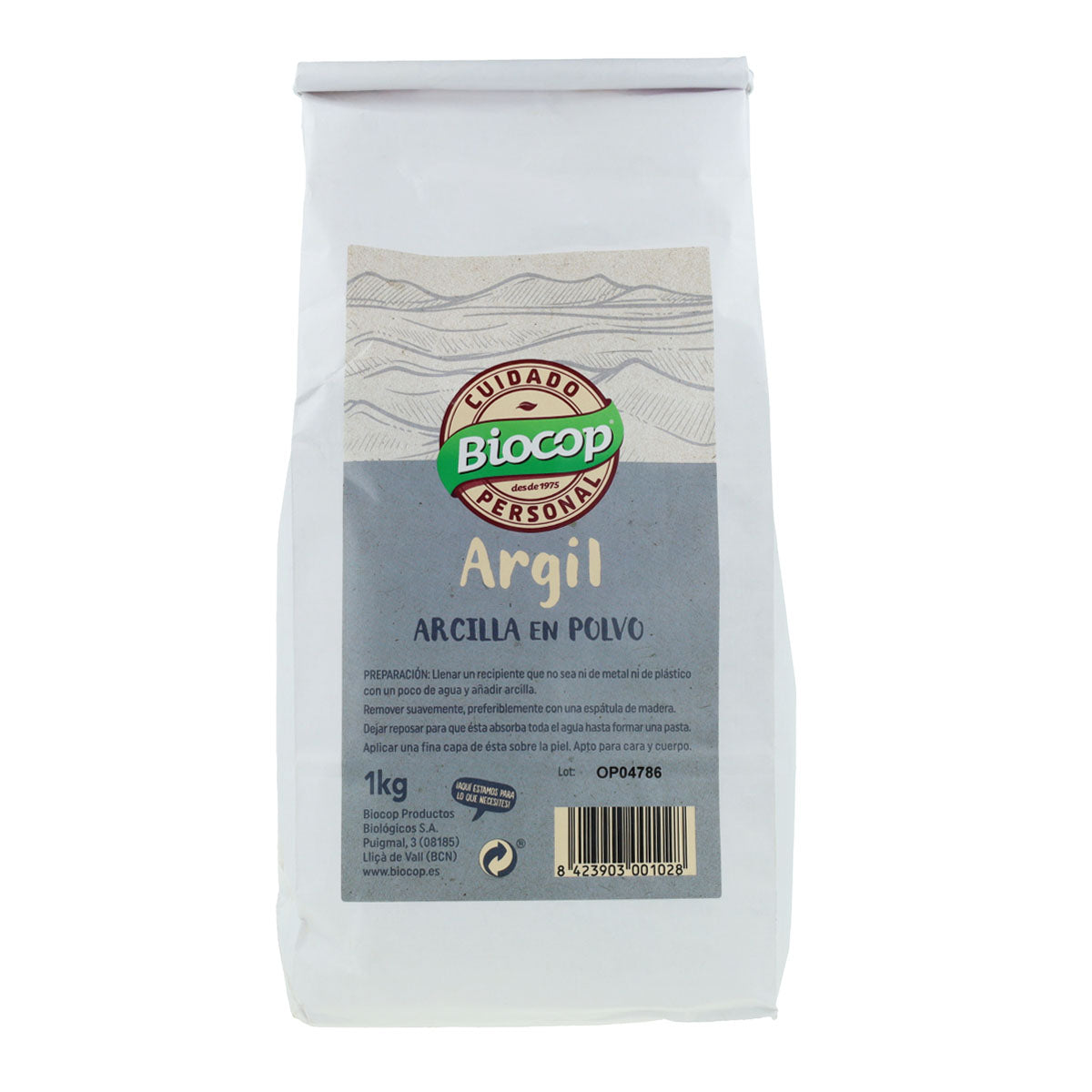 Argilla bianca Argil Biocop, 1 kg