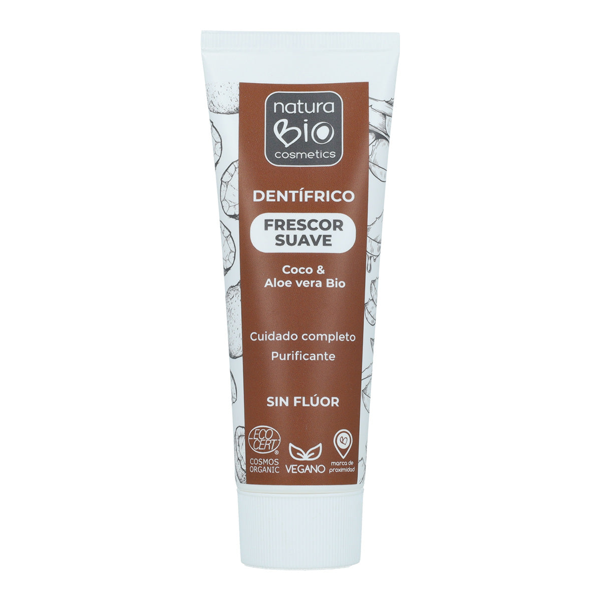 Dentífrico frescor suave Aloe Vera y Coco Bio NaturaBio 75ml