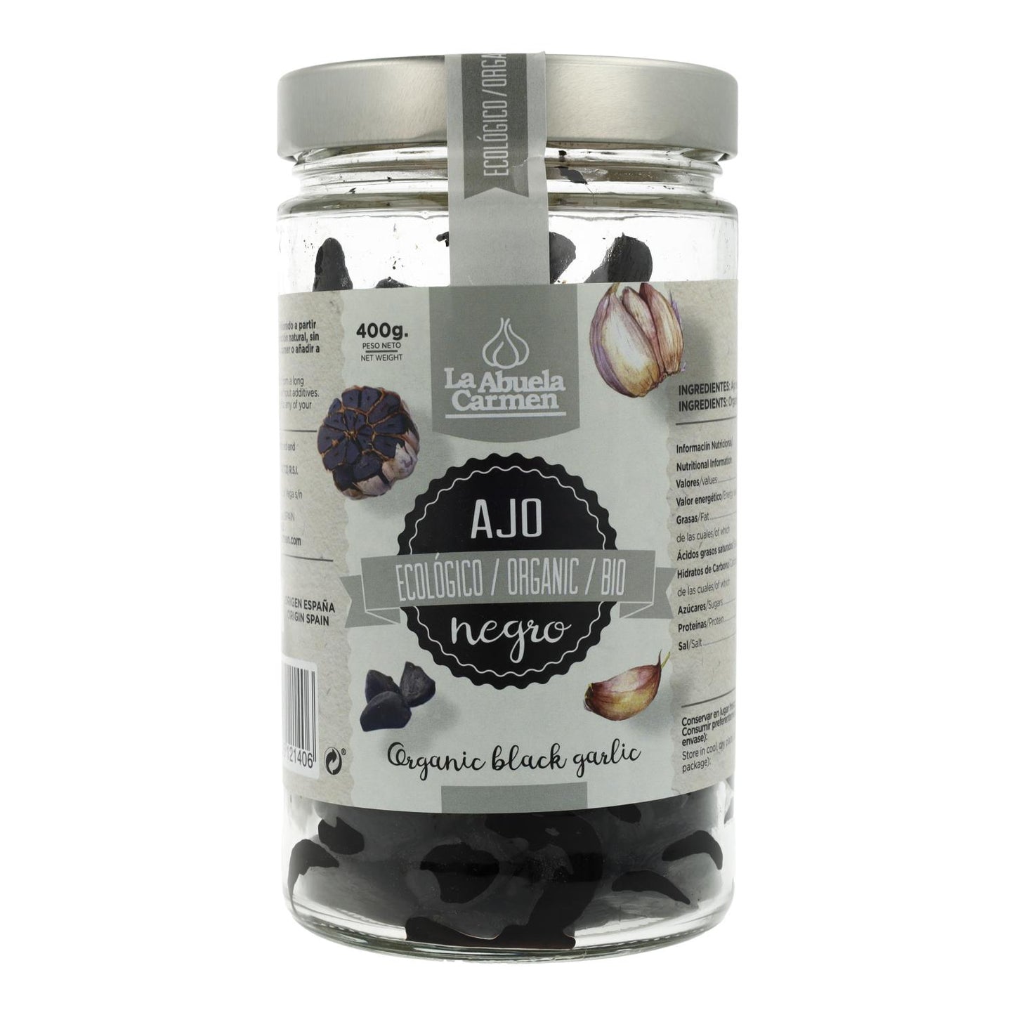 Ajo Negro tarrina de cristal La Abuela Carmen 400gr
