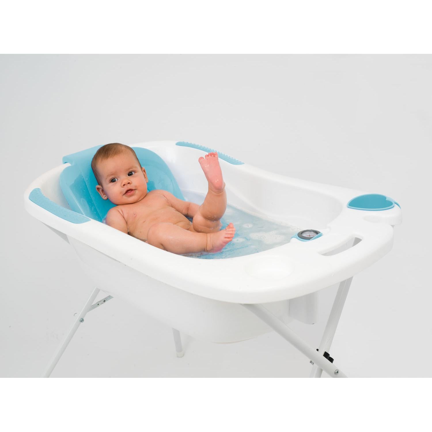 Cubeta Bañera Anatómica azul con soporte Olmitos