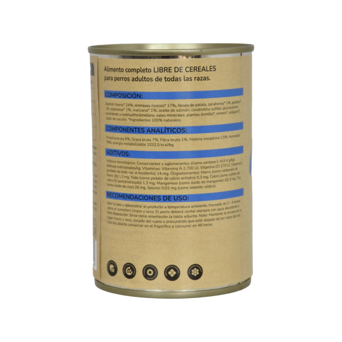 Pack 12 x Comida Húmeda Grain Free Superpremium para perro Salmón Planeta Huerto 380 g
