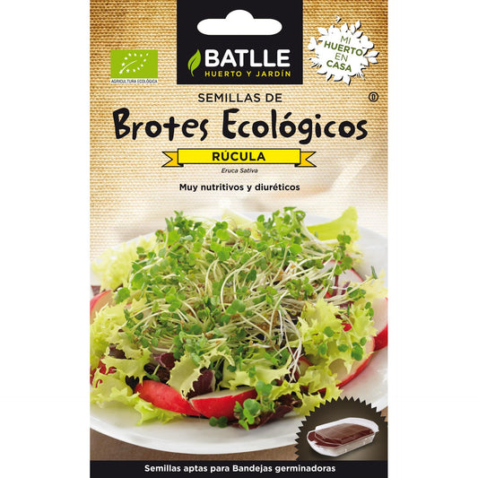 Semillas de Rúcula ecológicas para germinados Batlle