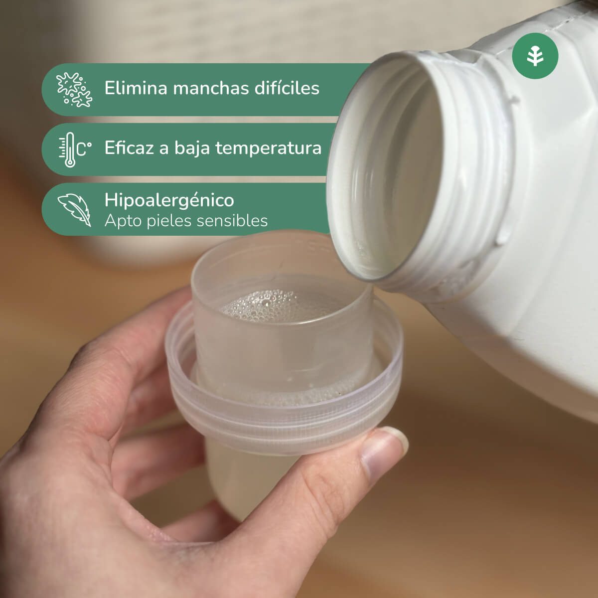 Detergente Líquido Ropa ECO Sín Perfume  Planeta Huerto 1,5 Litros