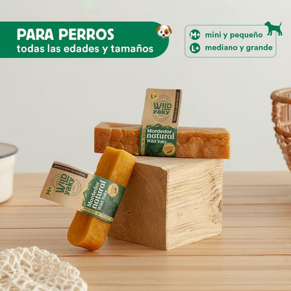 Mordedor Wild Yaky Golden Barrita de Leche de Yak del Himalaya con Cúrcuma Wild Balance 1 ud L+