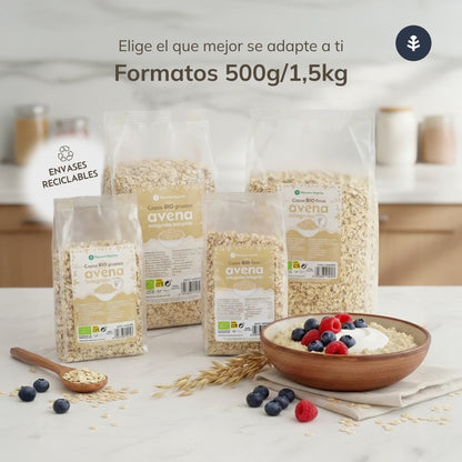 Copos de avena gruesos Sin Gluten ECO Planeta Huerto 1,5 Kg