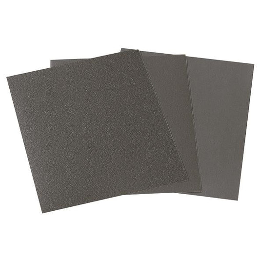 1 pliego de papel de lijar en húmedo y seco 230 x 280 mm Wolfcraft Grano 80