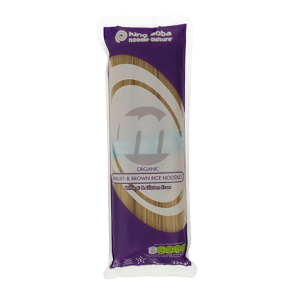 Pasta de Mijo y Arroz Integral sin gluten Bio en forma de Espagueti King Soba 250 g