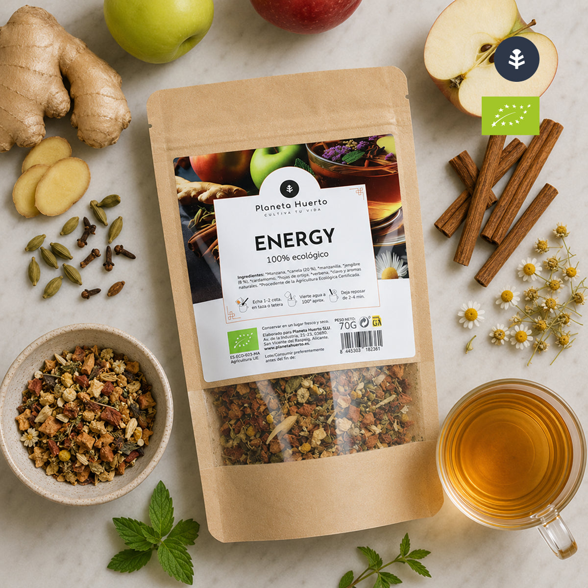 Infusione di energia ECO Planet Garden 20 piramidi