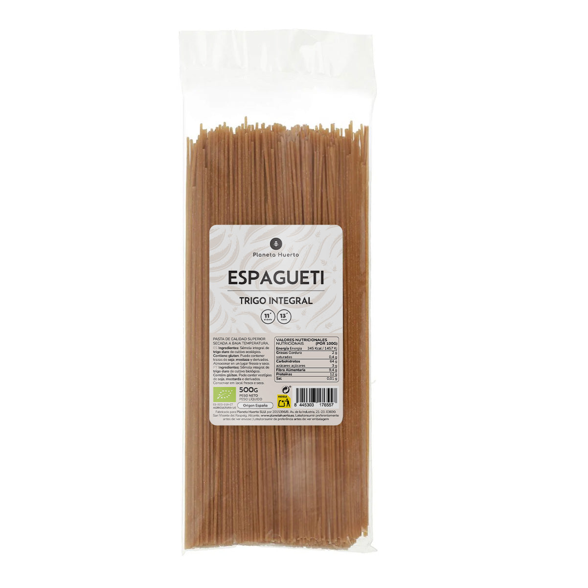 Spaghetti integrali ECO Planeta Huerto 500gr