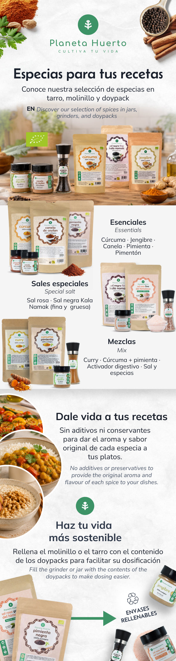 Attivatore digestivo in spezie ECO Planeta Huerto 100g