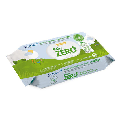 Pack 12 x Toallitas de bebé biodegradables Salustar 60 uds