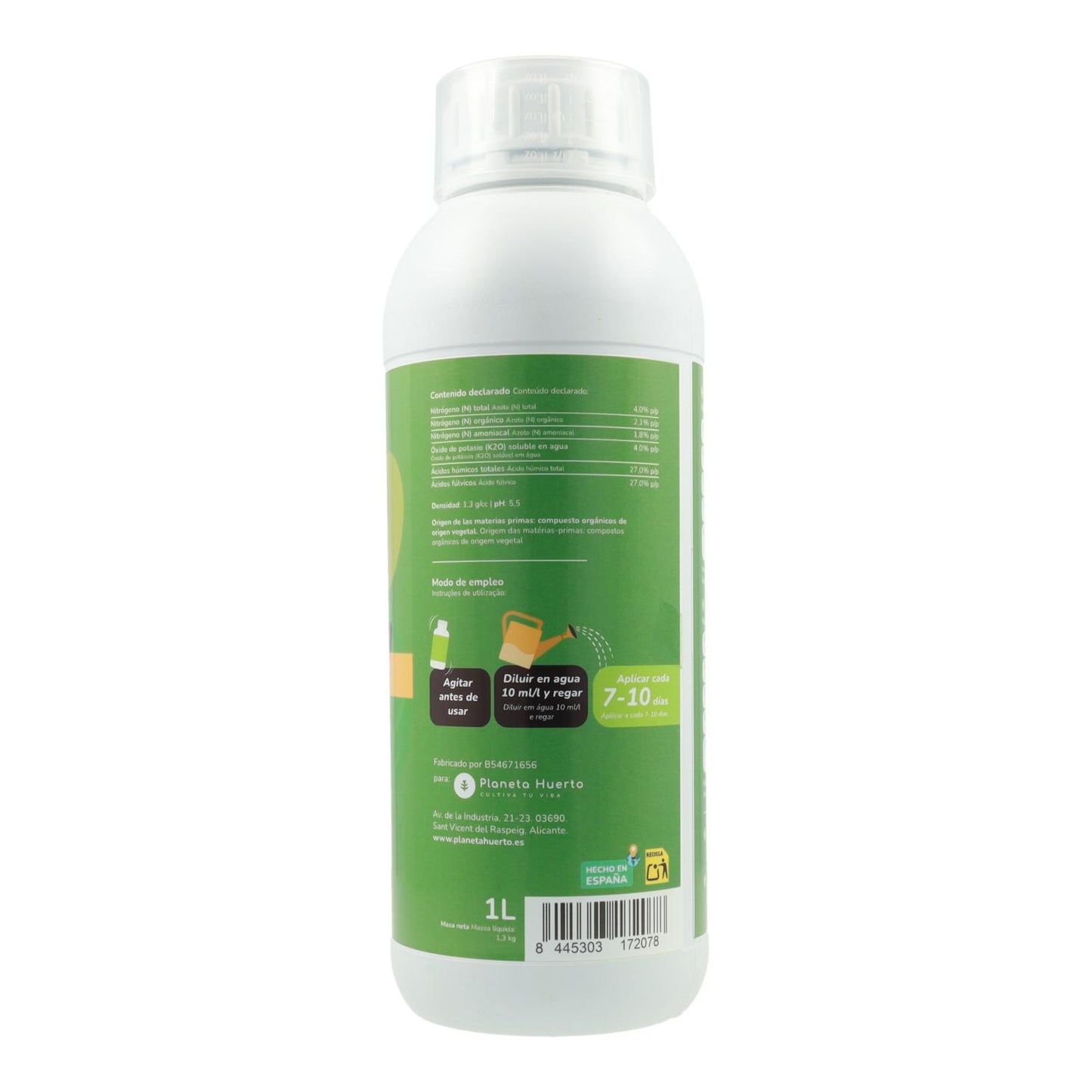 Abono Líquido Huerto y Frutales Planeta Huerto 1 l
