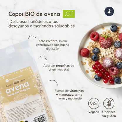 Copos de Avena integral finos ECO Planeta Huerto 1.5 kg