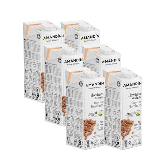 Pack 6L Horchata de chufa Amandín 1L